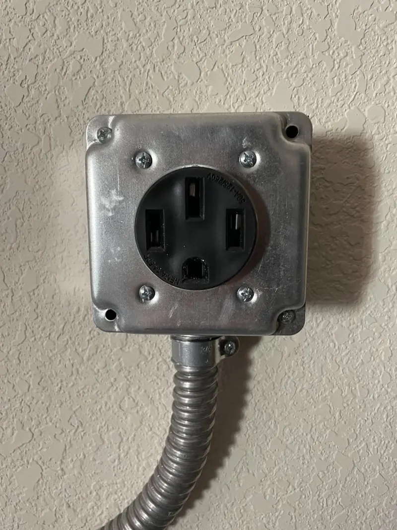 NEMA 14-50 outlet installed for Smart Home Electrical in Throop